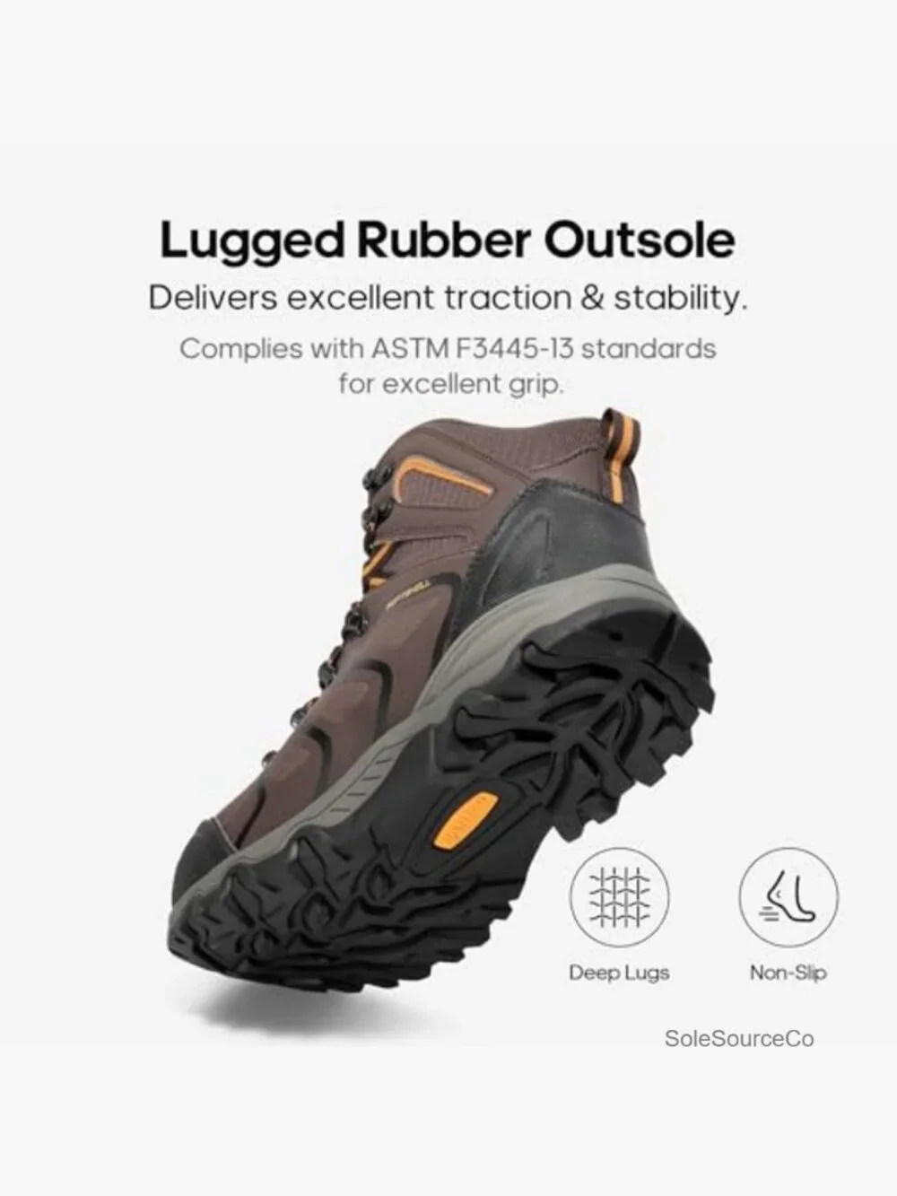 Steel Toe Waterproof Work Boots Men's Safety Construction Lace-Up Ankle